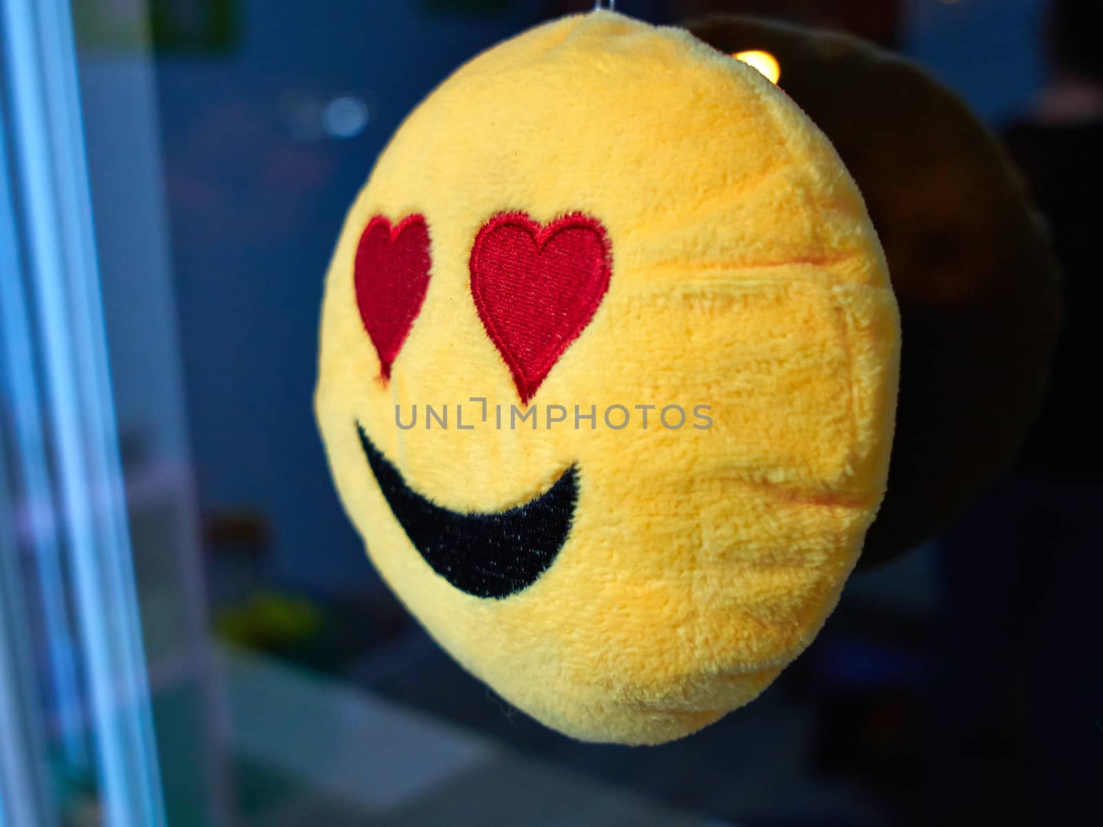 Colorful soft creative pillow toy for baby with smiley in bright attractive colors