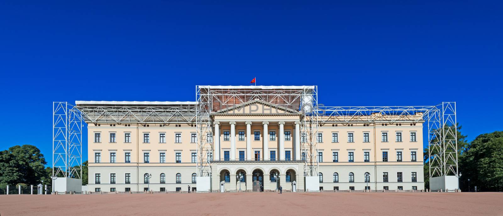 The Royal Palace in Oslo Norway by Nanisimova