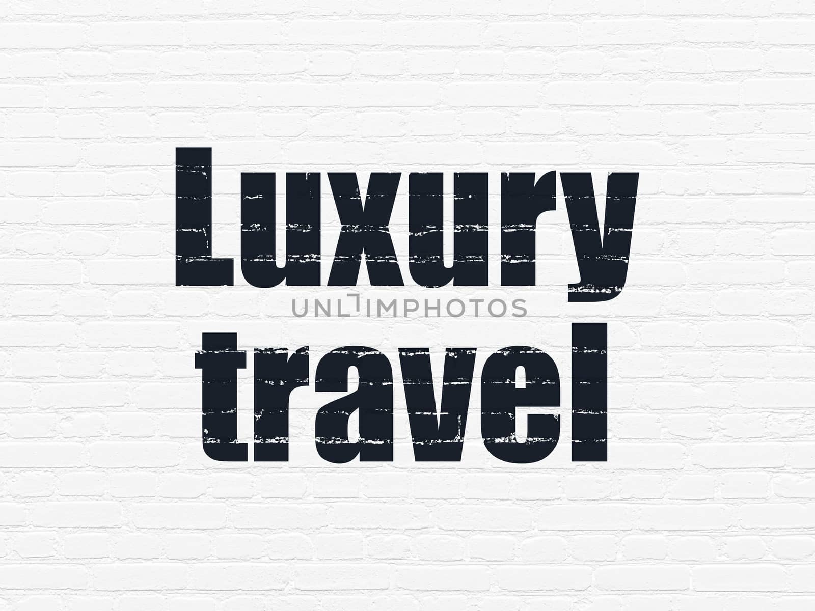 Vacation concept: Luxury Travel on wall background by maxkabakov