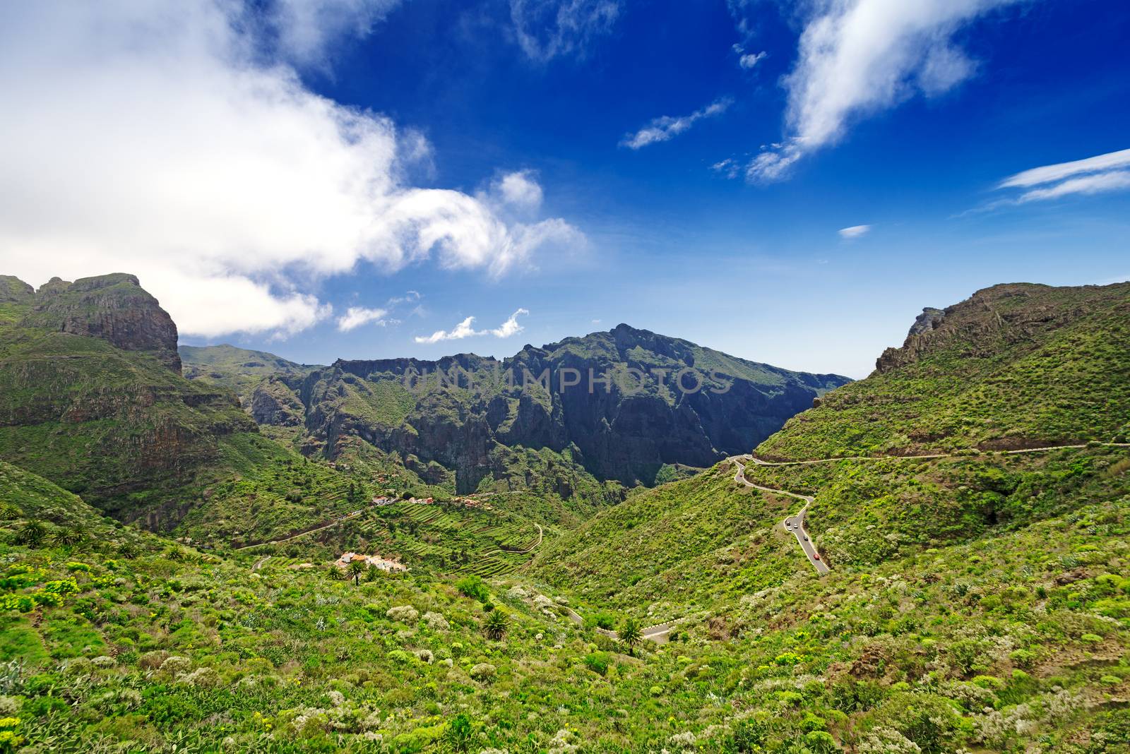 View on road near Masca village, Canary Islands, Spain