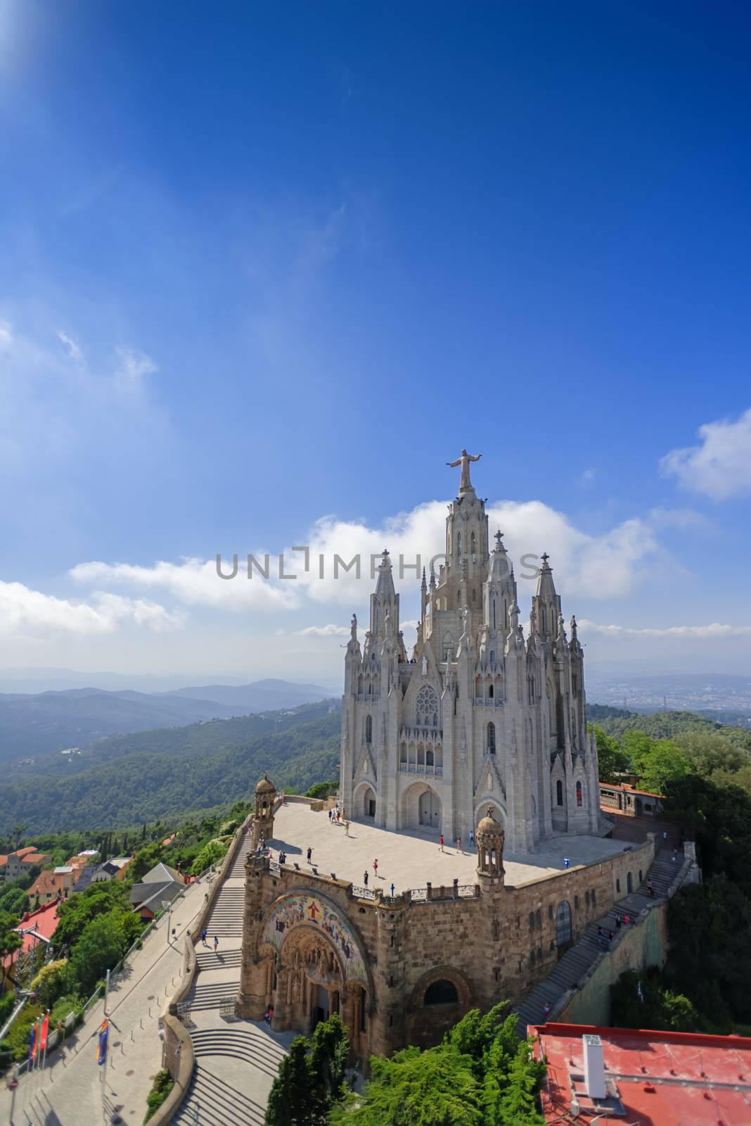 Tibidabo church Expiatori del Sagrat Cor by Nanisimova