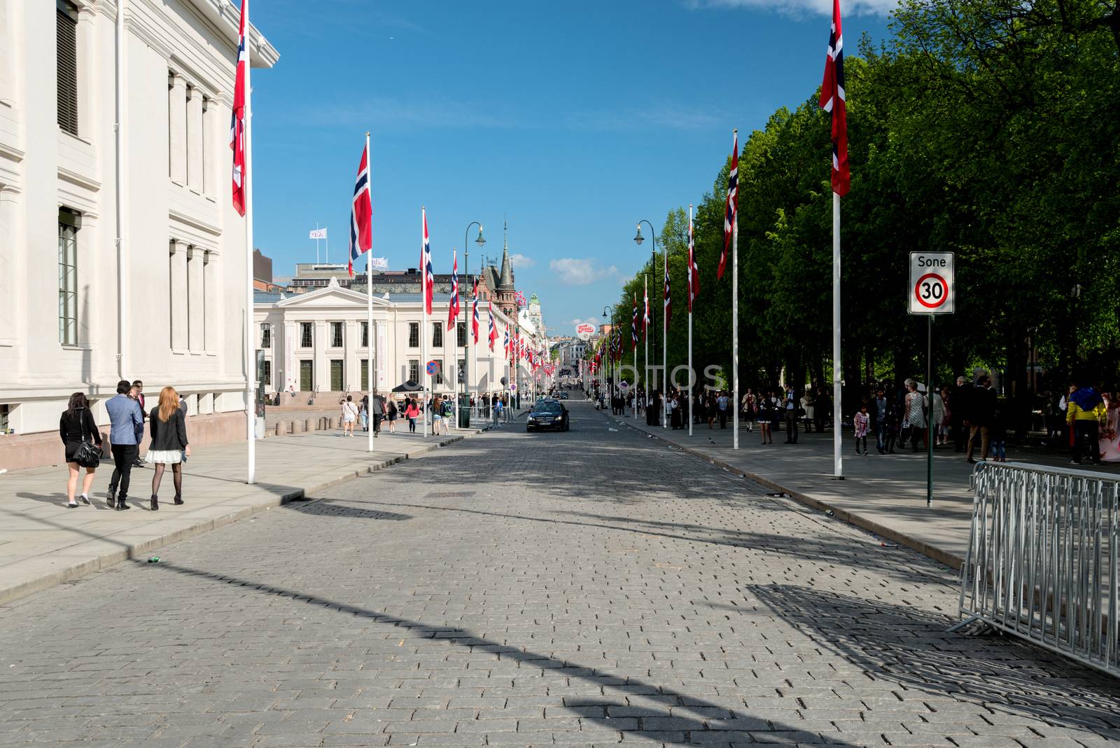 OSLO - MAY 17: Norwegian Constitution Day is the National Day of Norway and is an official national holiday observed on May 17 each year. Pictured on May 17, 2014