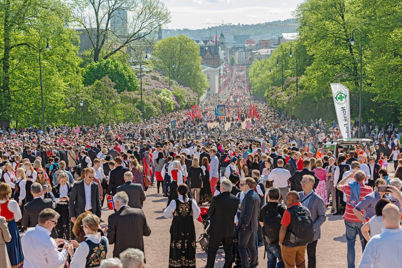 OSLO - MAY 17: Norwegian Constitution Day is the National Day of Norway and is an official national holiday observed on May 17 each year. Pictured on May 17, 2014