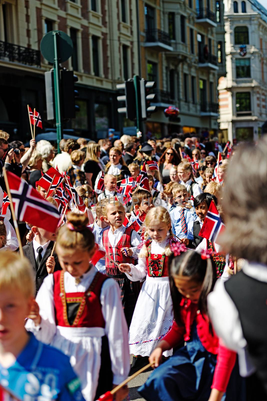 OSLO - MAY 17: Norwegian Constitution Day is the National Day of Norway and is an official national holiday observed on May 17 each year. Pictured on May 17, 2014