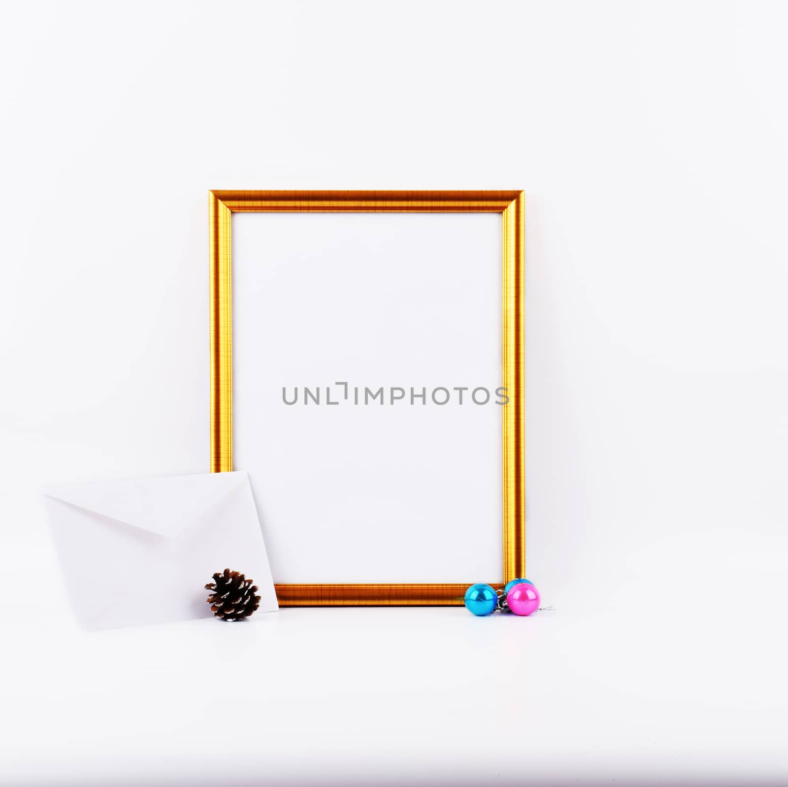 #120. Mock up objects isolated on a white background with copy space, front view. 