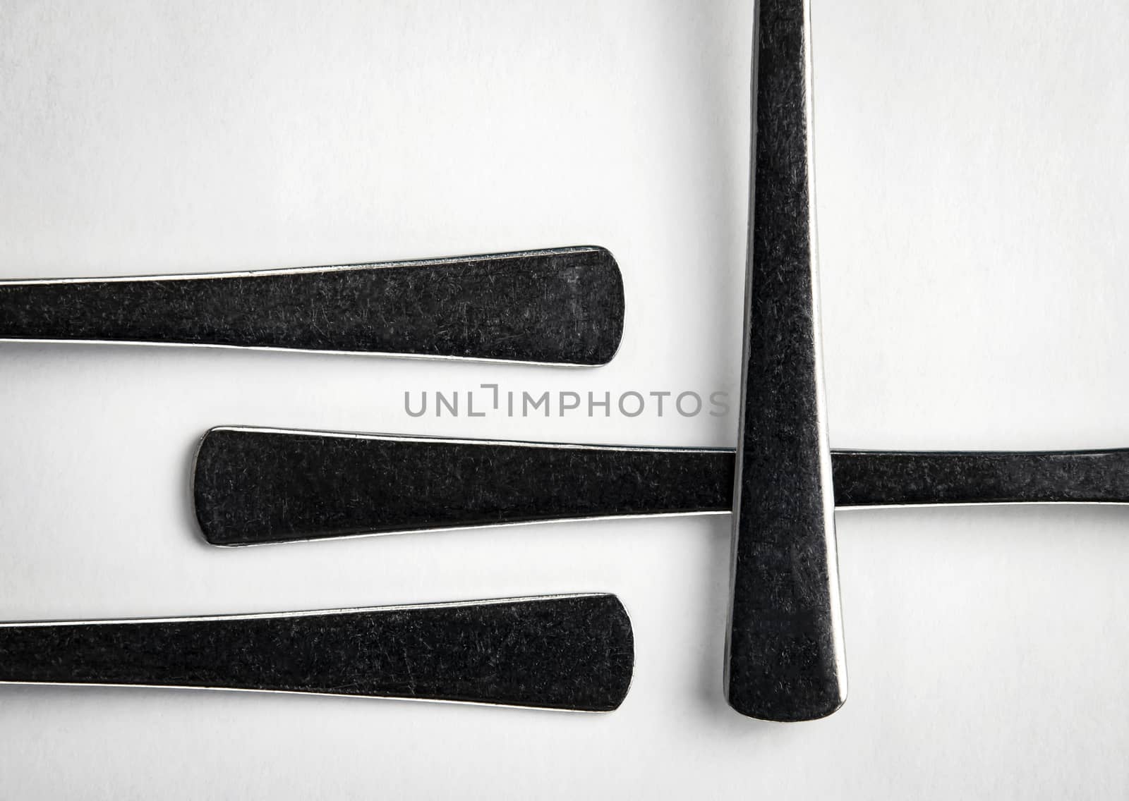 Abstract background from iron old Cutlery