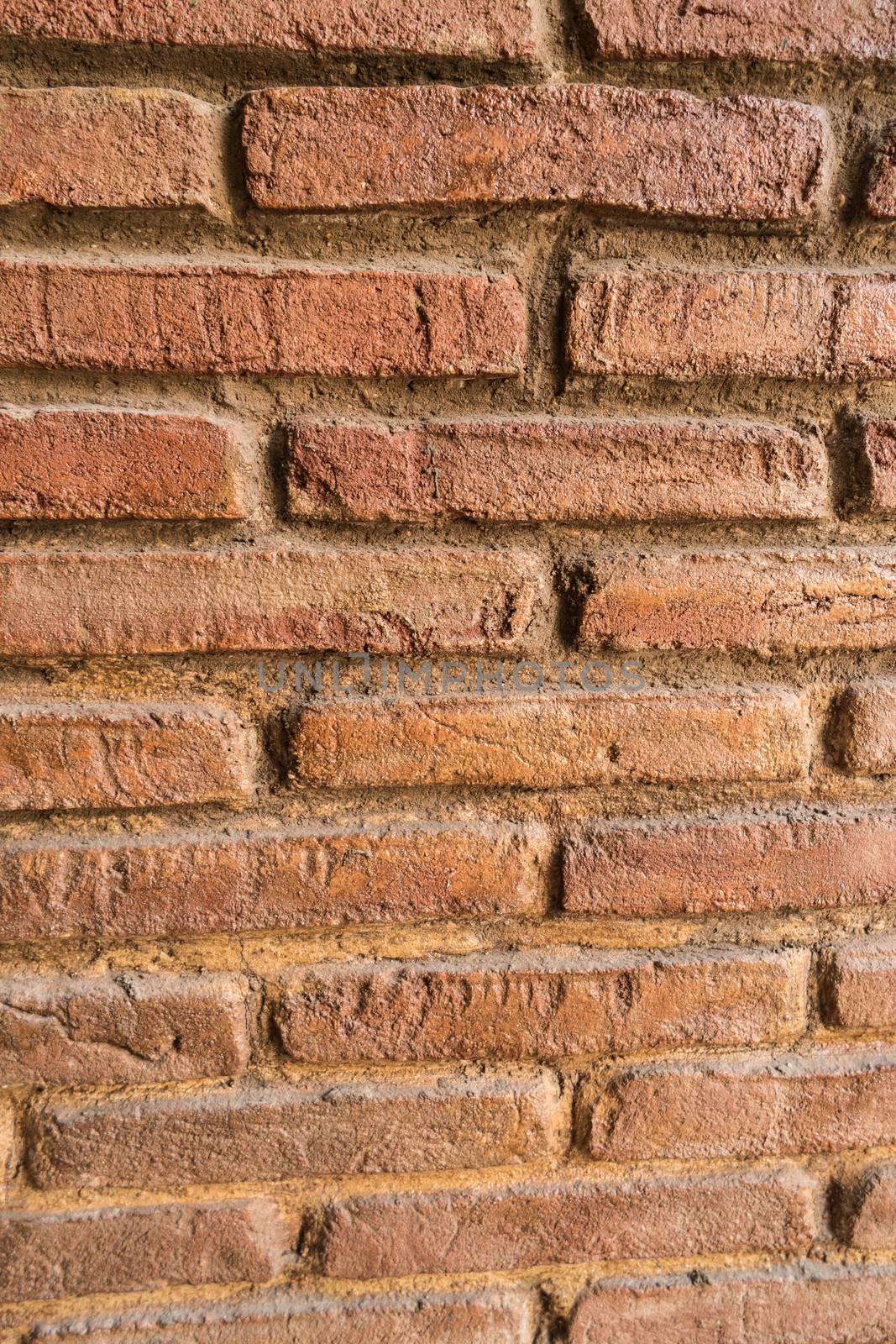 Vintage red brick wall texture background