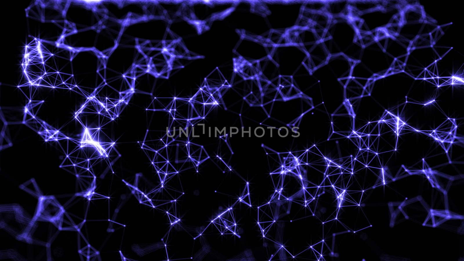 Abstract technology background with connection structure. 3D rendering by nolimit046