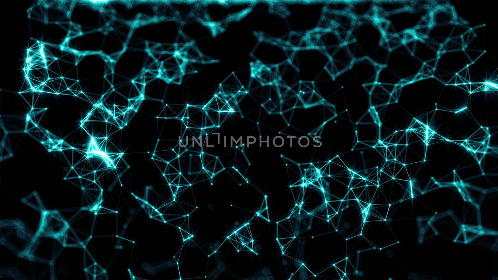 Abstract technology background with connection structure. 3D rendering by nolimit046