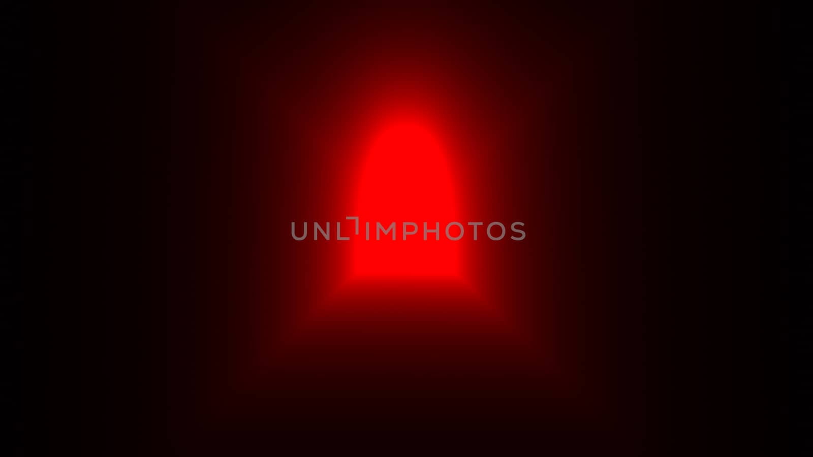 Abstract background with light coming out of the open door. 3d rendering