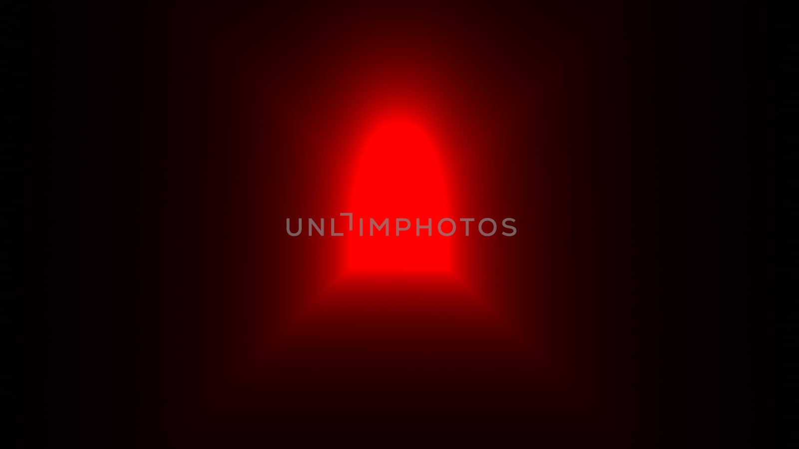 Abstract background with light coming out of the open door. 3d rendering