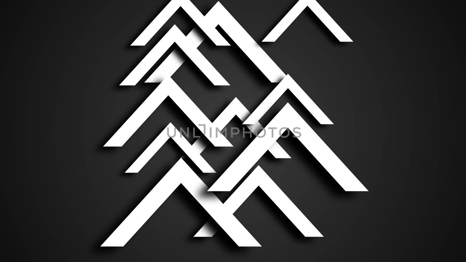 Abstract background with modern arrows. 3D rendering