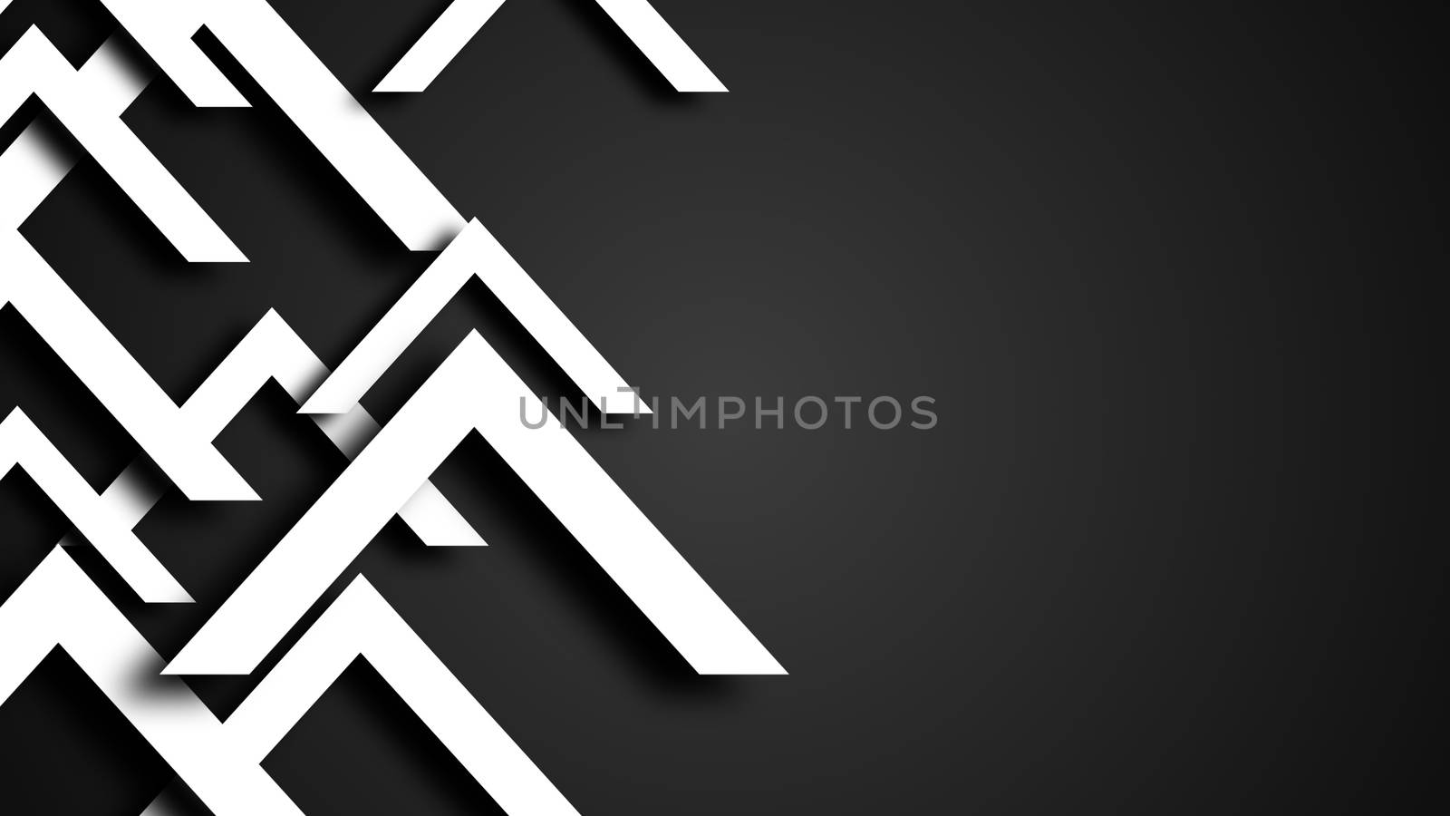 Abstract background with modern arrows. 3D rendering