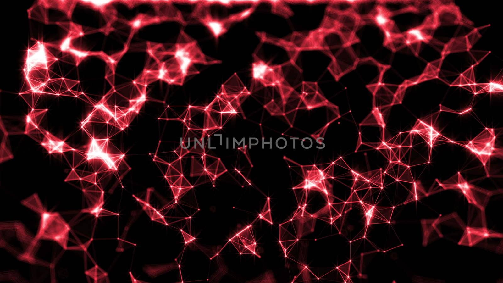 Falling Triangles. Rain traingles Polygon. 3D rendering