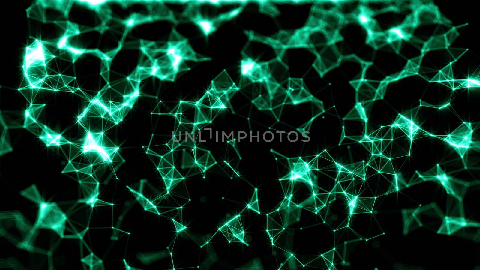 Falling Triangles. Rain traingles Polygon. 3D rendering