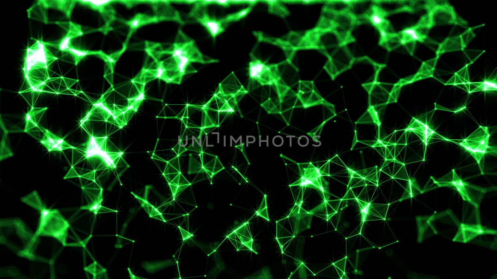 Falling Triangles. Rain traingles Polygon. 3D rendering