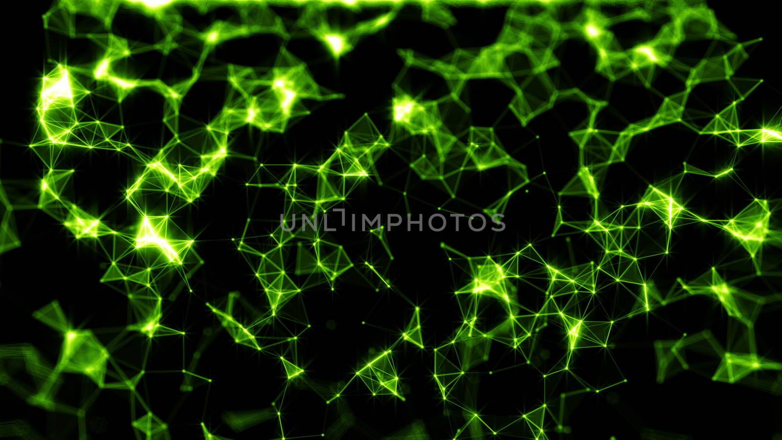 Falling Triangles. Rain traingles Polygon. 3D rendering