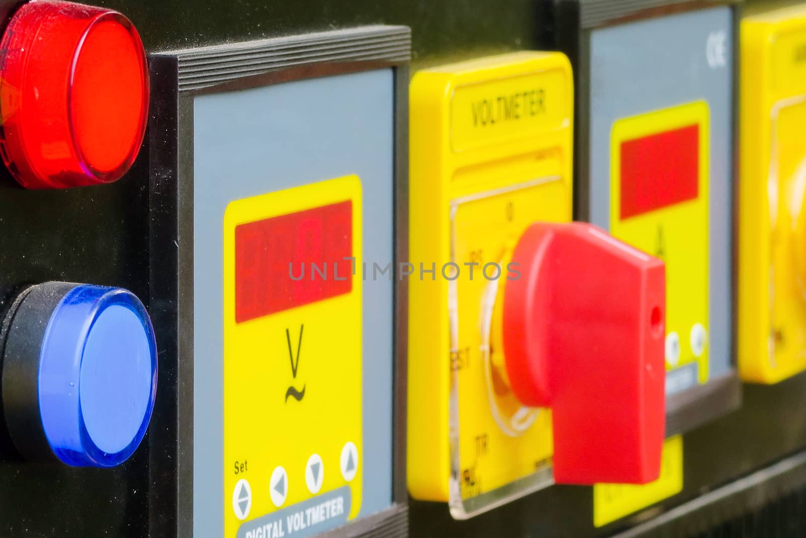 Technical control panel background