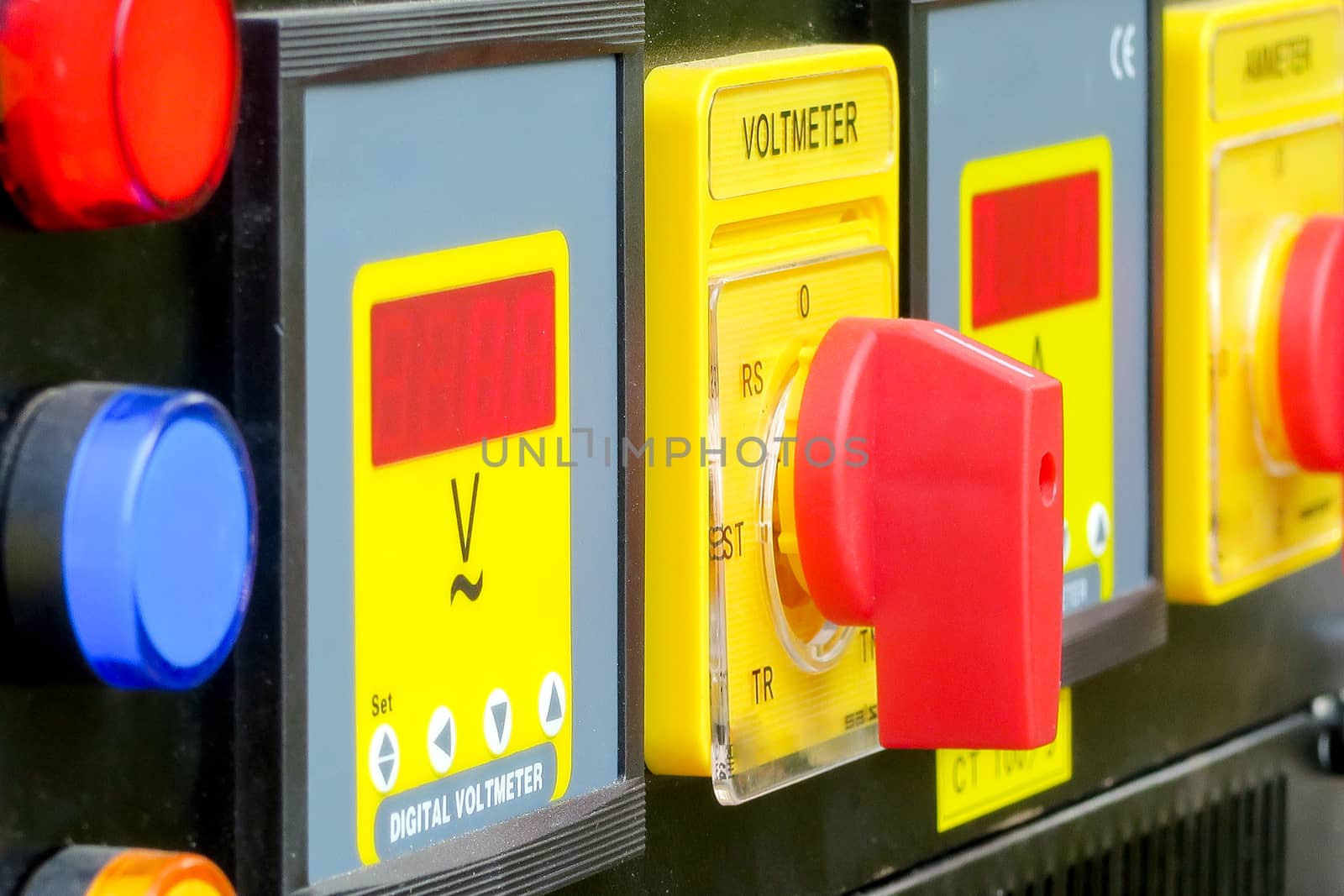 Technical control panel background