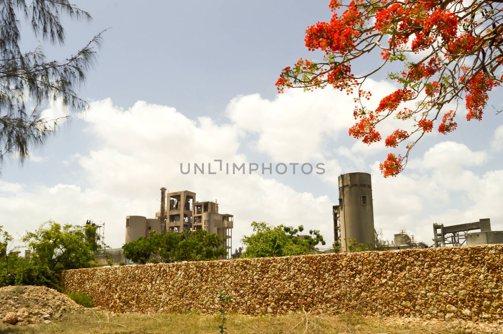 Concrete factory in nature  by Philou1000