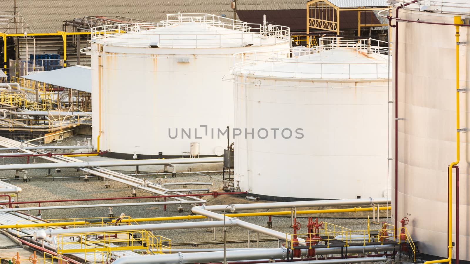 Industrial oil in petrochemical for background by ahimaone