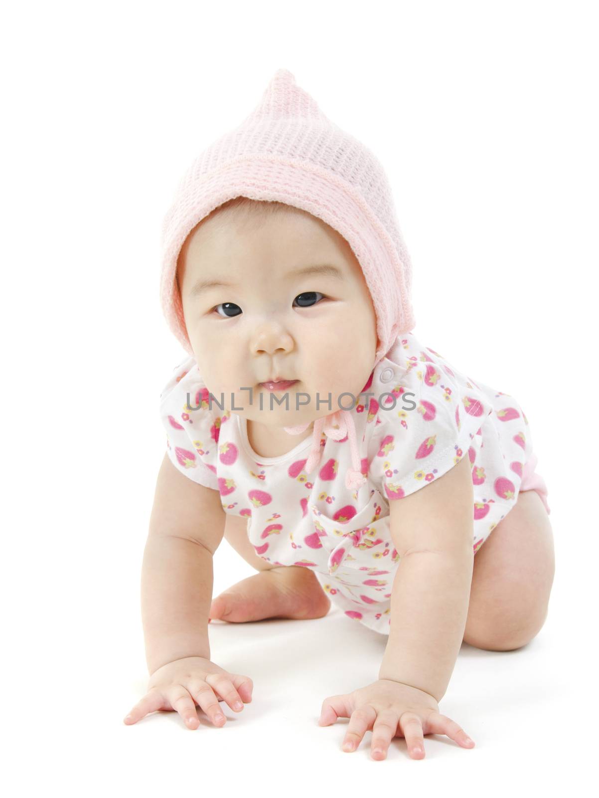 Asian baby girl crawling by szefei