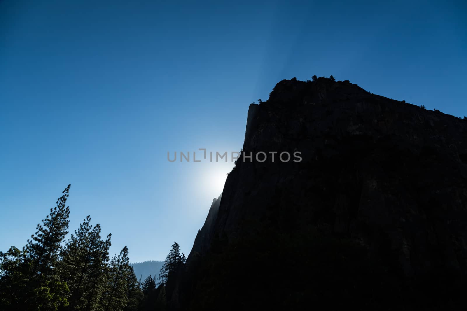 The Middle Cathedral Rock is a prominent rock face on the south side of Yosemite Valley, California.