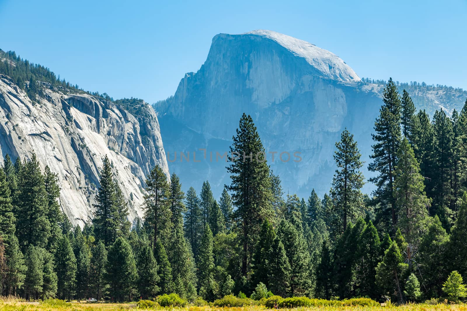 Half Dome from Cooks Meadow by adifferentbrian