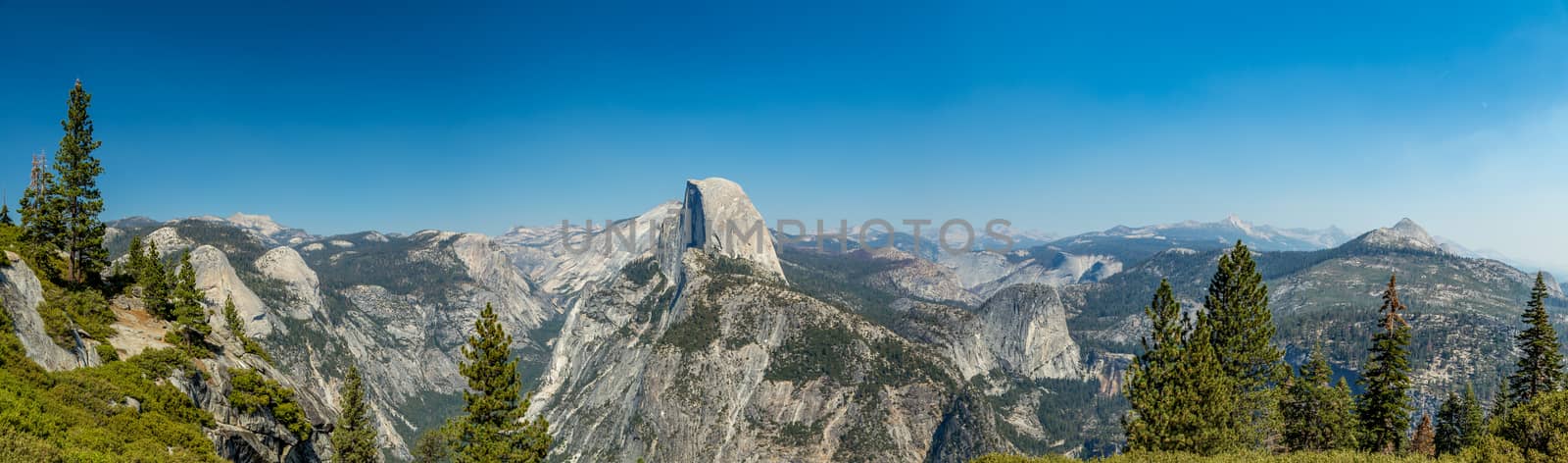 Glacier Point is a viewpoint above Yosemite Valley, in California, United States. It is located on the south wall of Yosemite Valley at an elevation of 7,214 feet