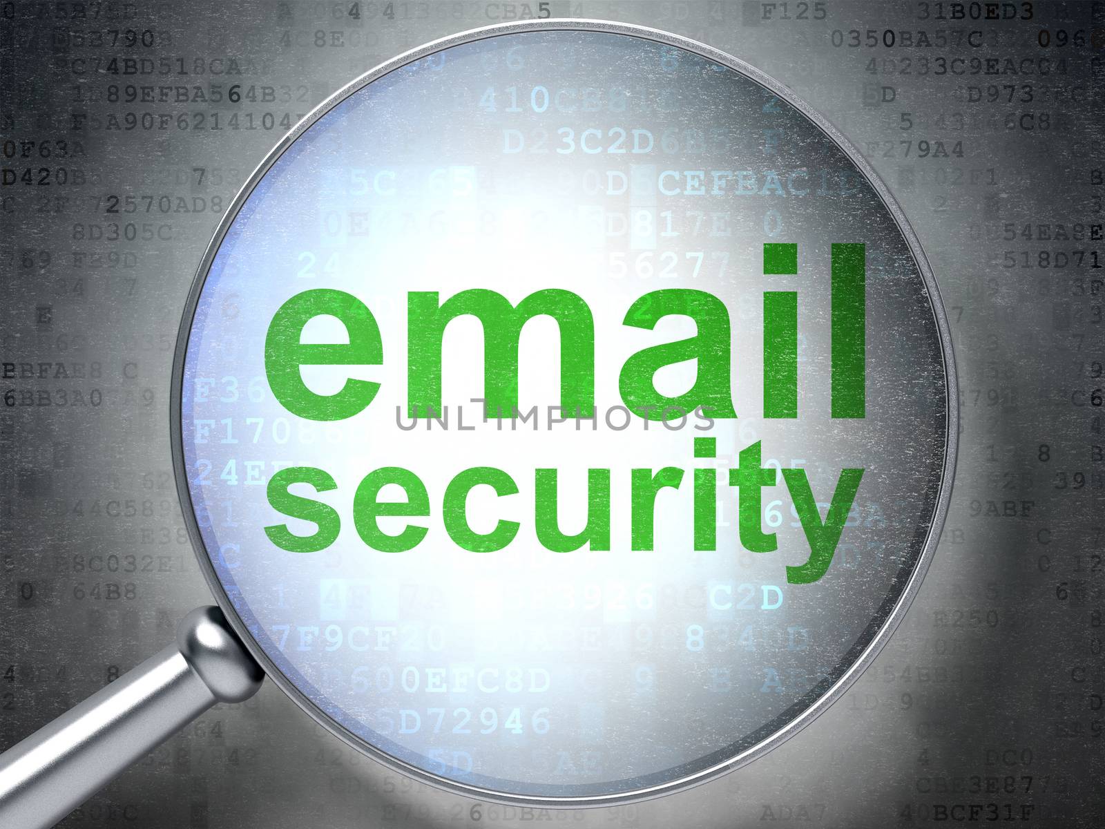Security concept: Email Security with optical glass by maxkabakov