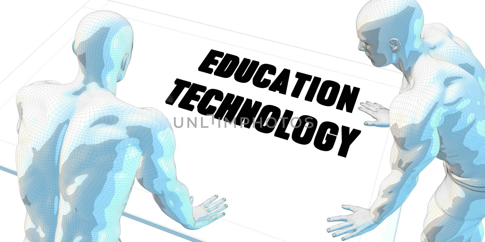 Education Technology Discussion and Business Meeting Concept Art