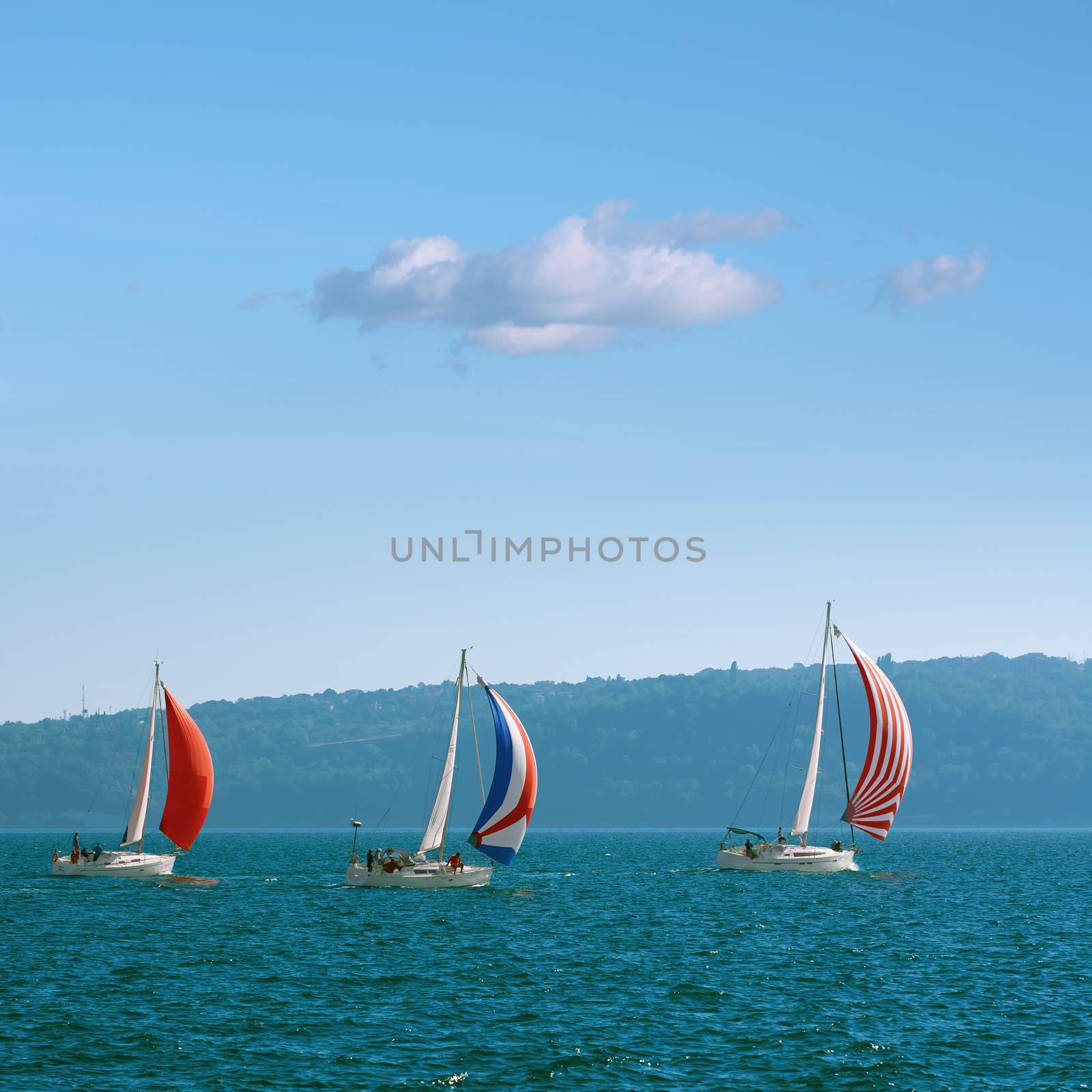 VARNA, BULGARIA - September 30, 2016: Yacht Regatta Pro-Am Race along the Bulgarian Black Sea Coast