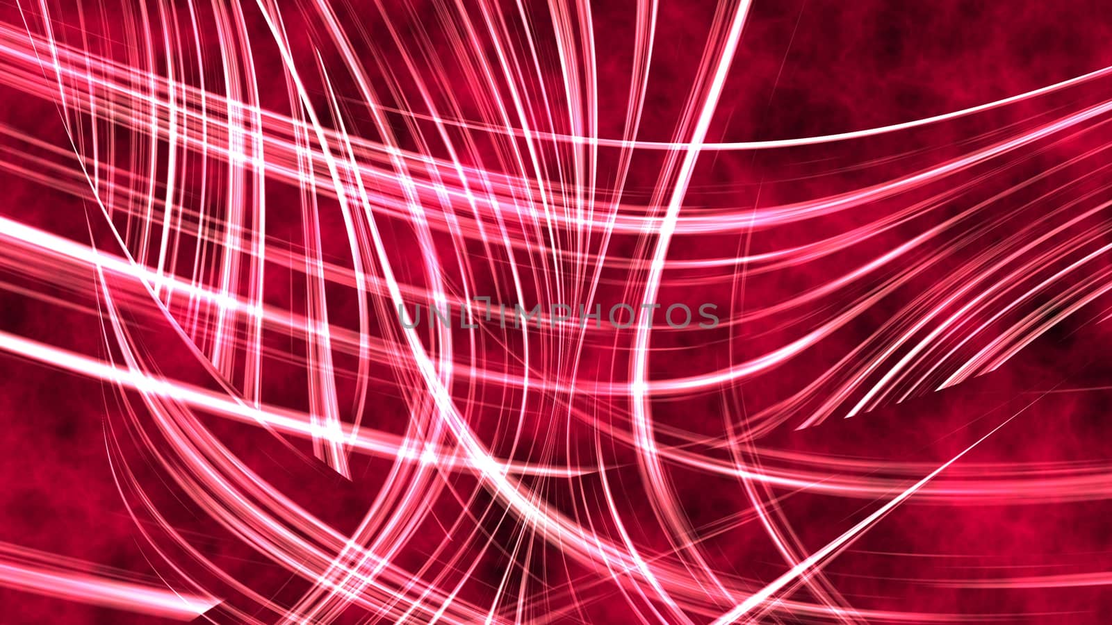 3d illustration of Red Abstract Wave lines background.