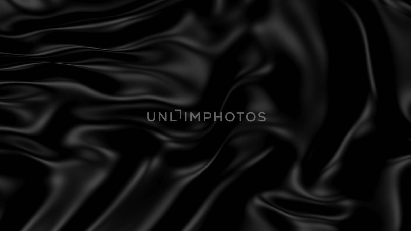 3D Illustration Abstract Black Background with Glare