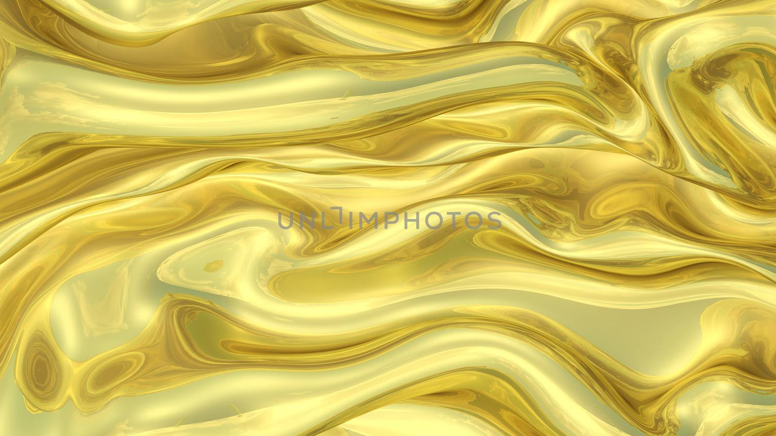 3D Illustration Abstract Gold Background Silk Cloth