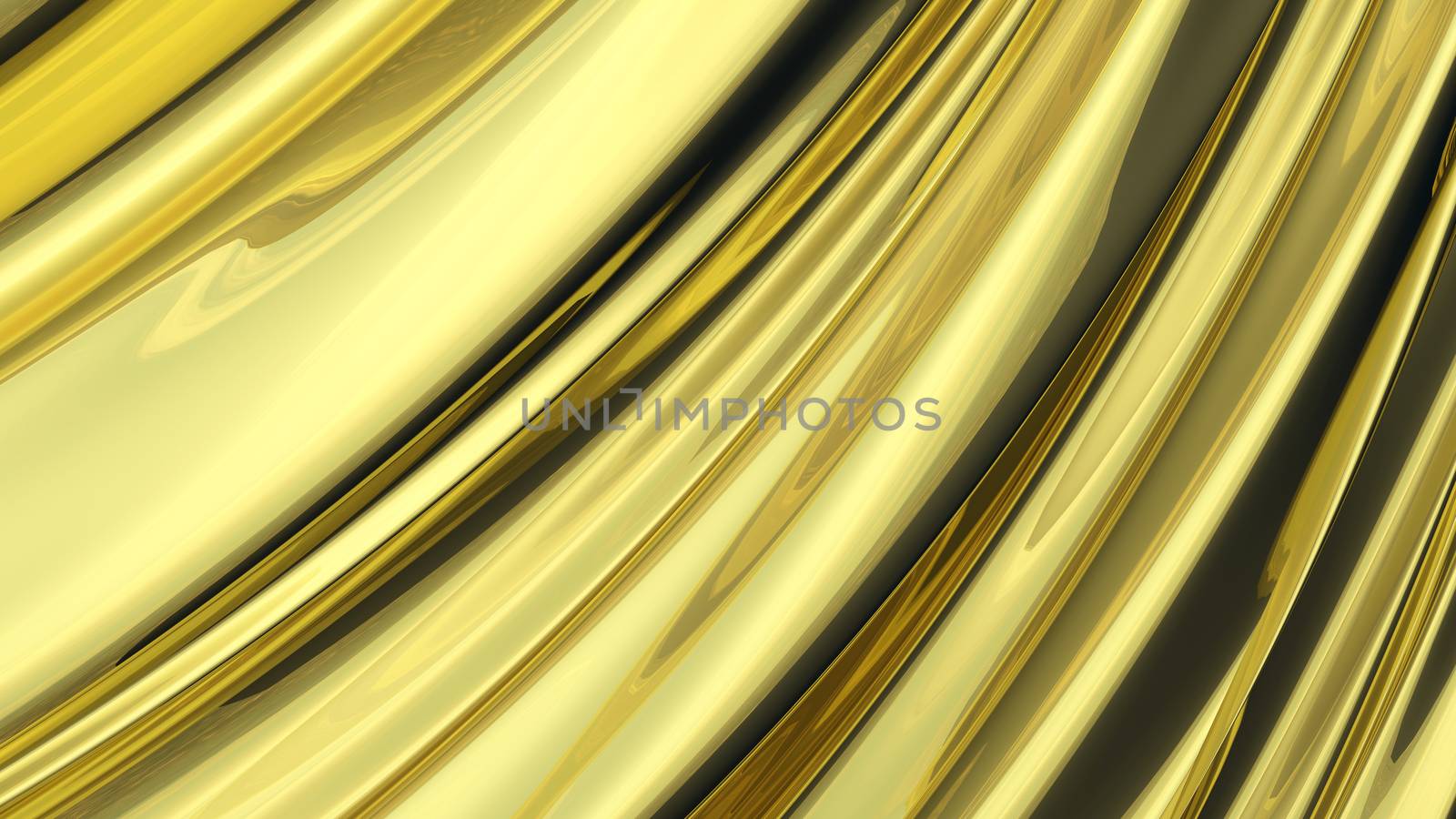 3D Illustration Abstract Gold Background Silk Cloth