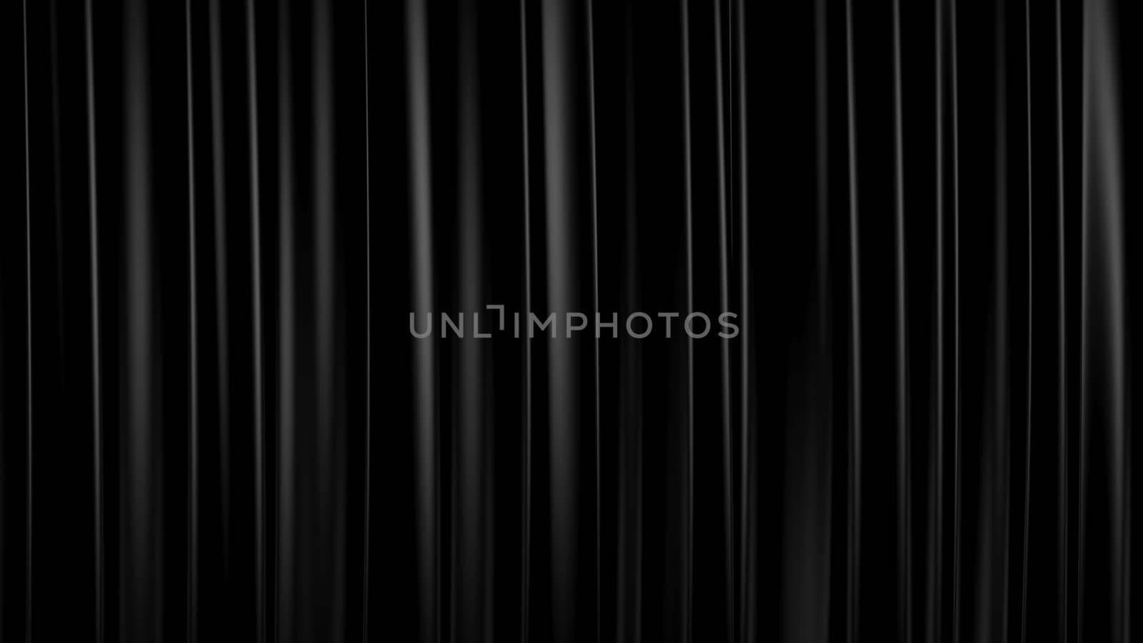 3D Illustration Abstract Black Background with Glare