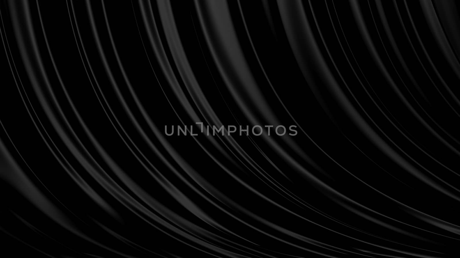 3D Illustration Abstract Black Background with Glare