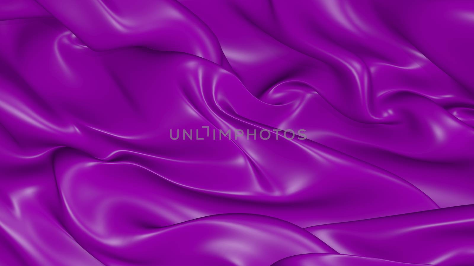 3D Illustration Abstract Purple Background Silk Cloth