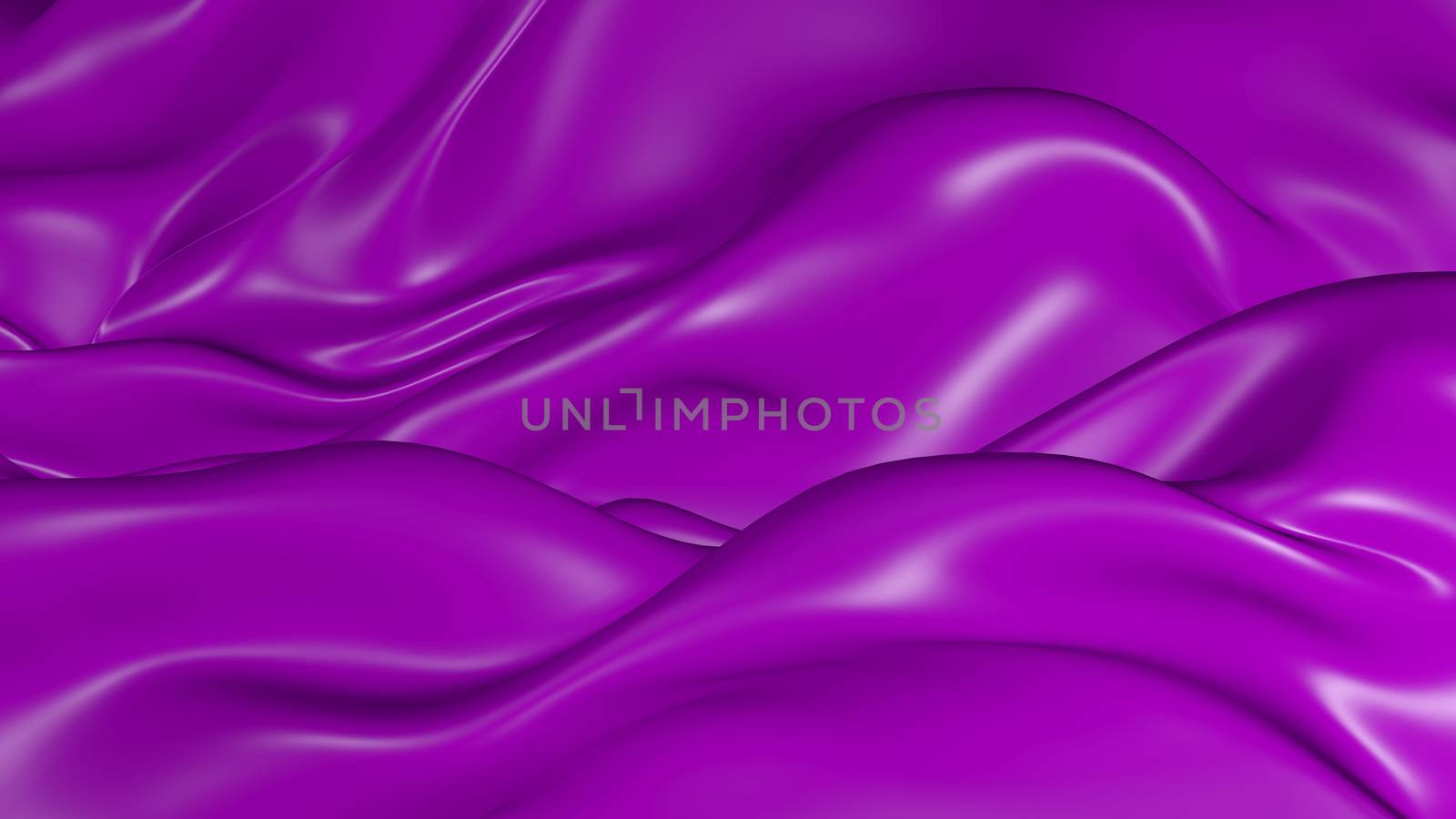 3D Illustration Abstract Purple Background Silk Cloth