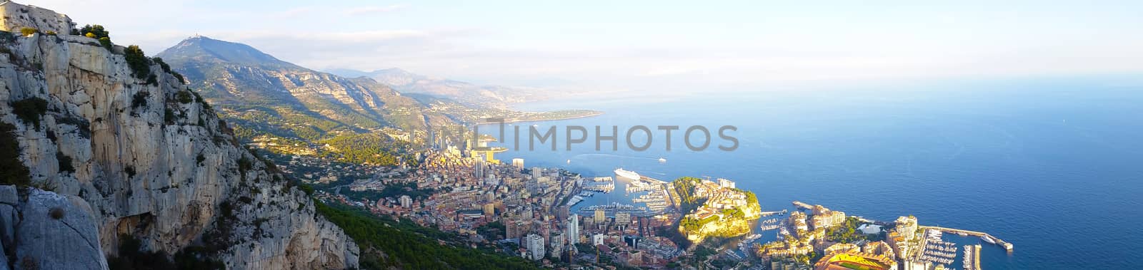 Panoramic View of the Principality of Monaco by bensib