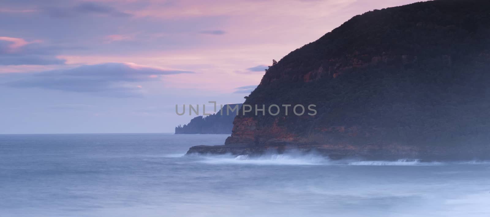 Beautiful Maingon Bay in Port Arthur at  dusk.