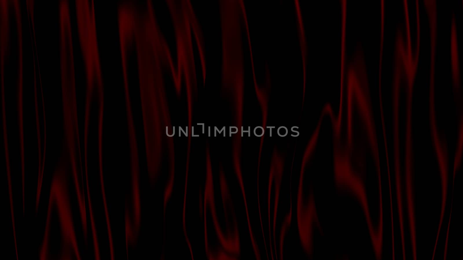 3D Illustration Abstract Black with Red Background with Glare