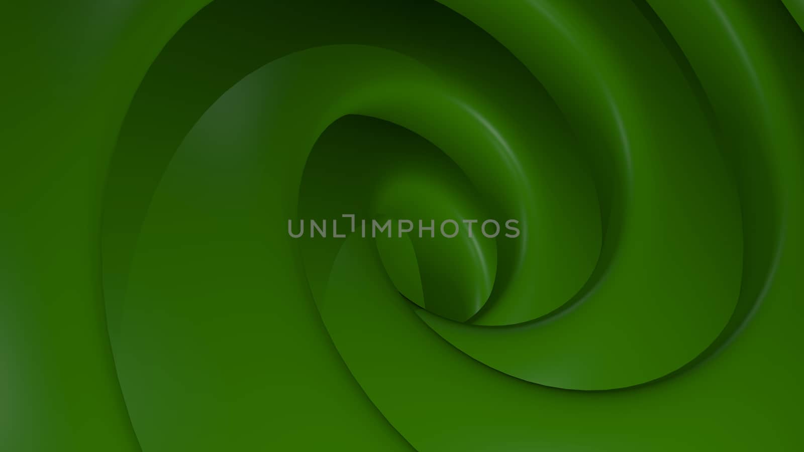 3D Illustration Abstract Green Background with Glare