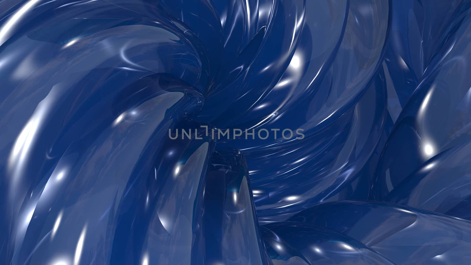 3D Illustration Abstract Blue Background  by brux