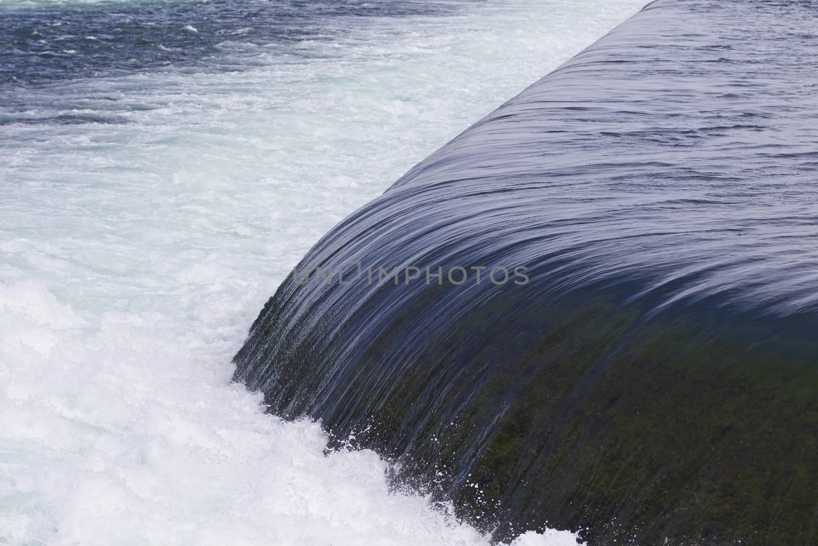 Beautiful photo of the small waterfalls close to the amazing Niagara falls