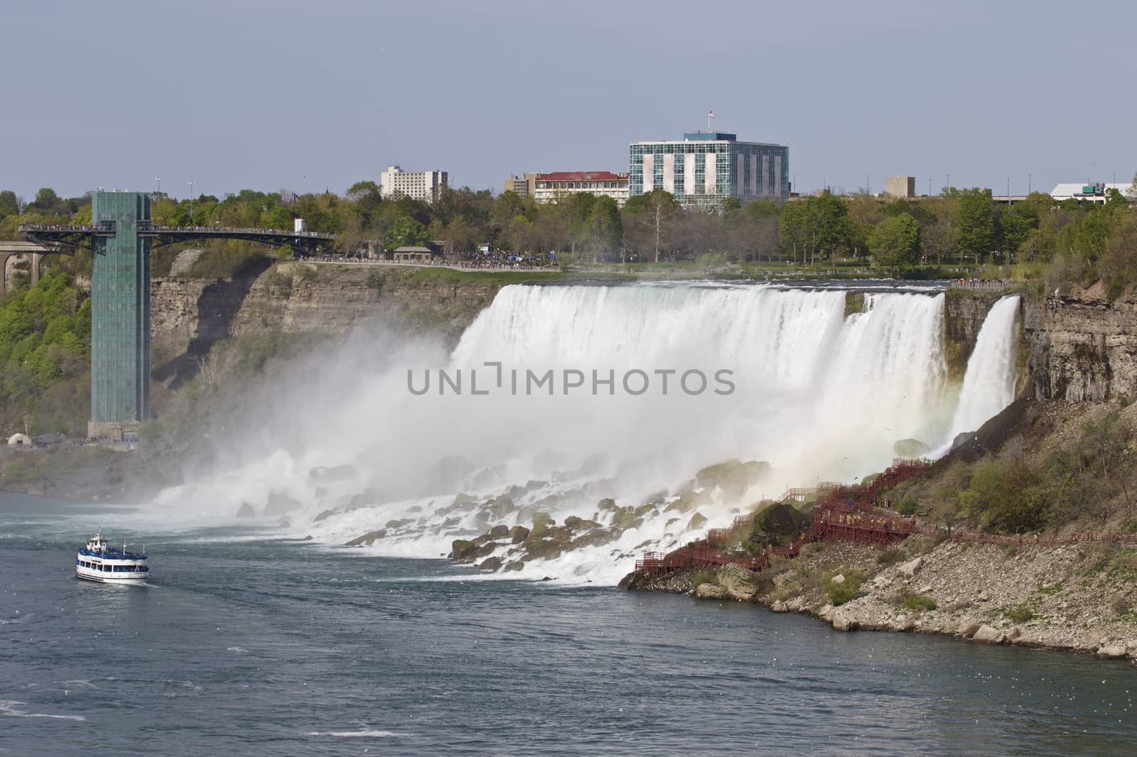 Beautiful photo of the amazing Niagara waterfall US side