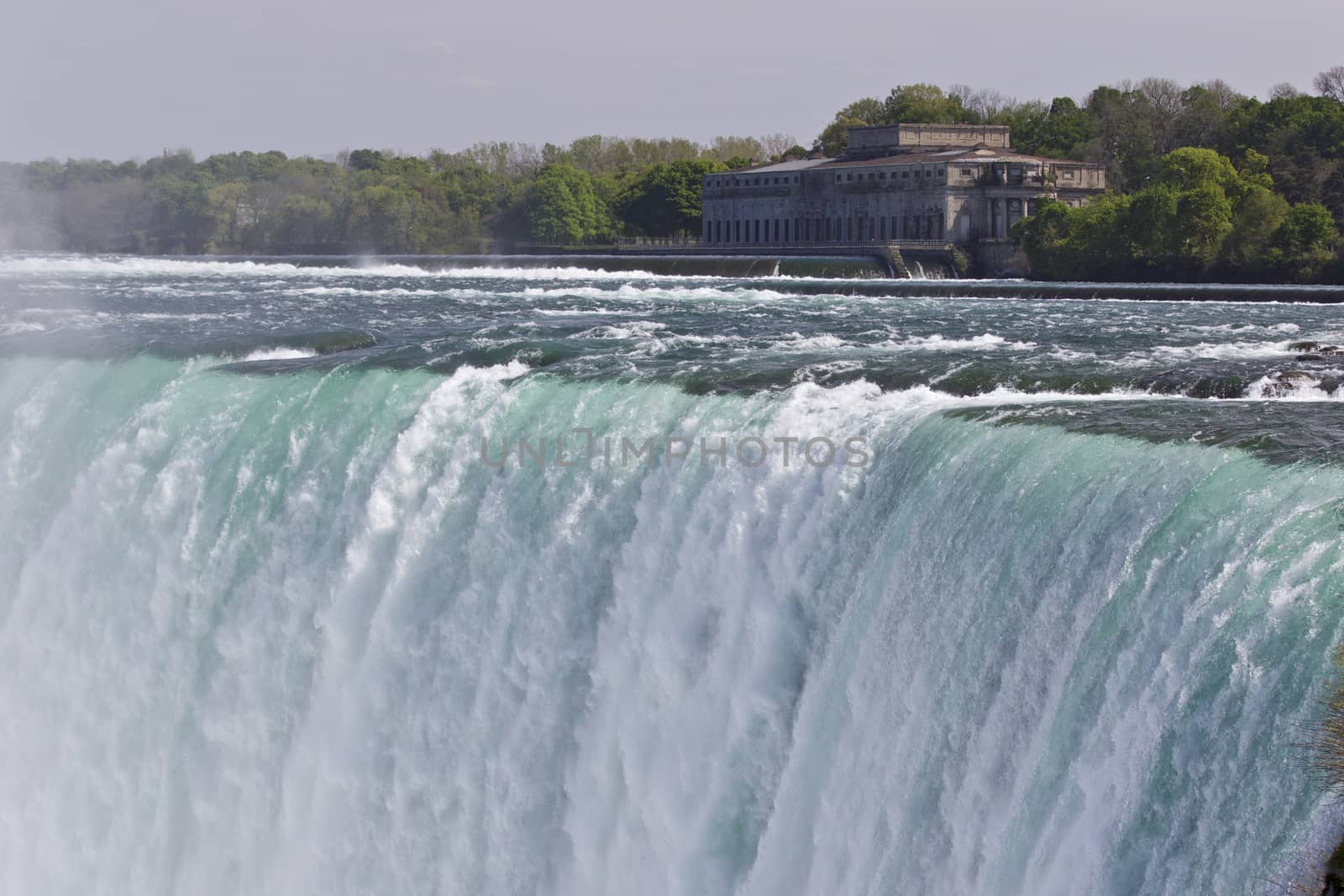 Beautiful background with the amazing Niagara falls Canadian side by teo