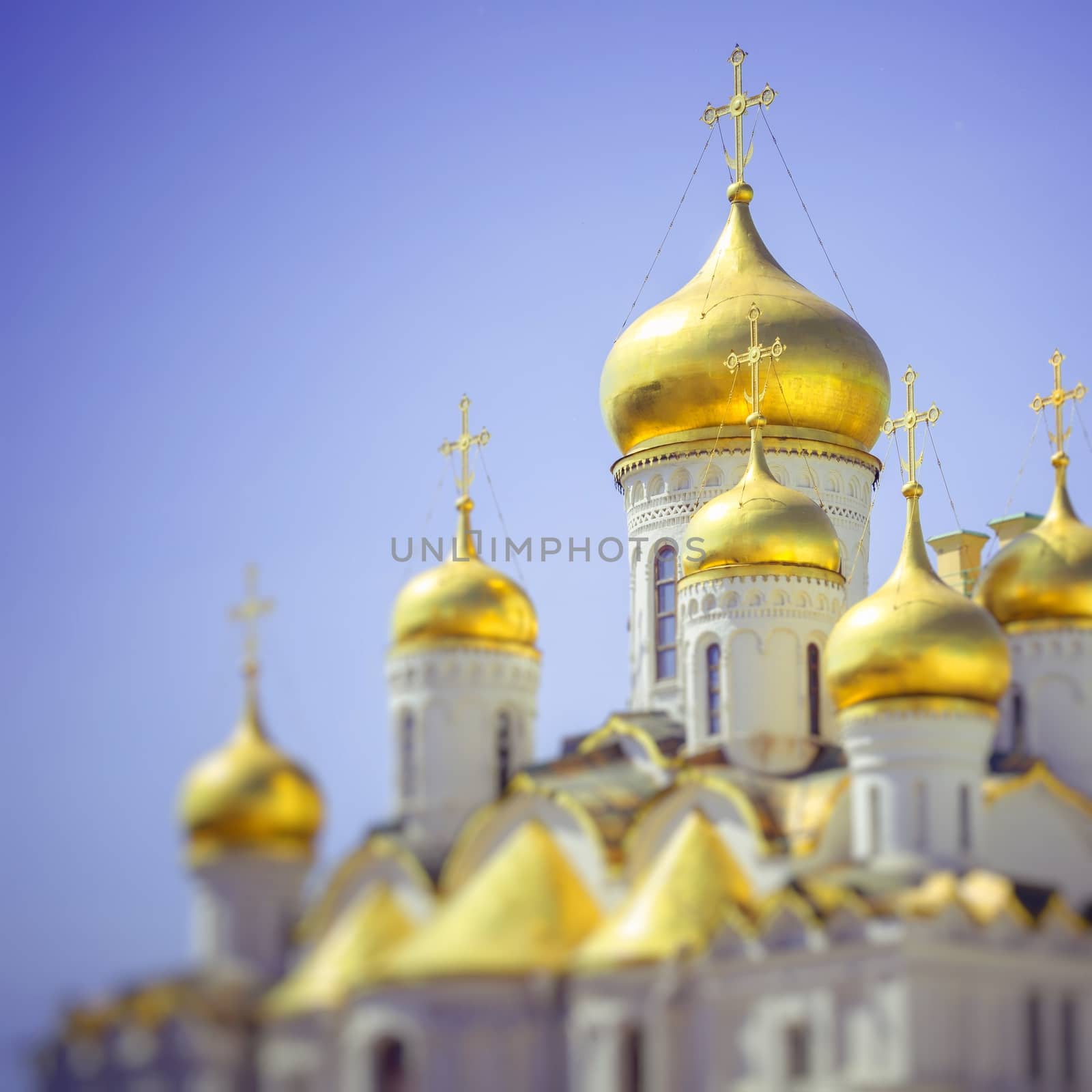 Close up view of Annunciation Cathedral cupola by mariusz_prusaczyk