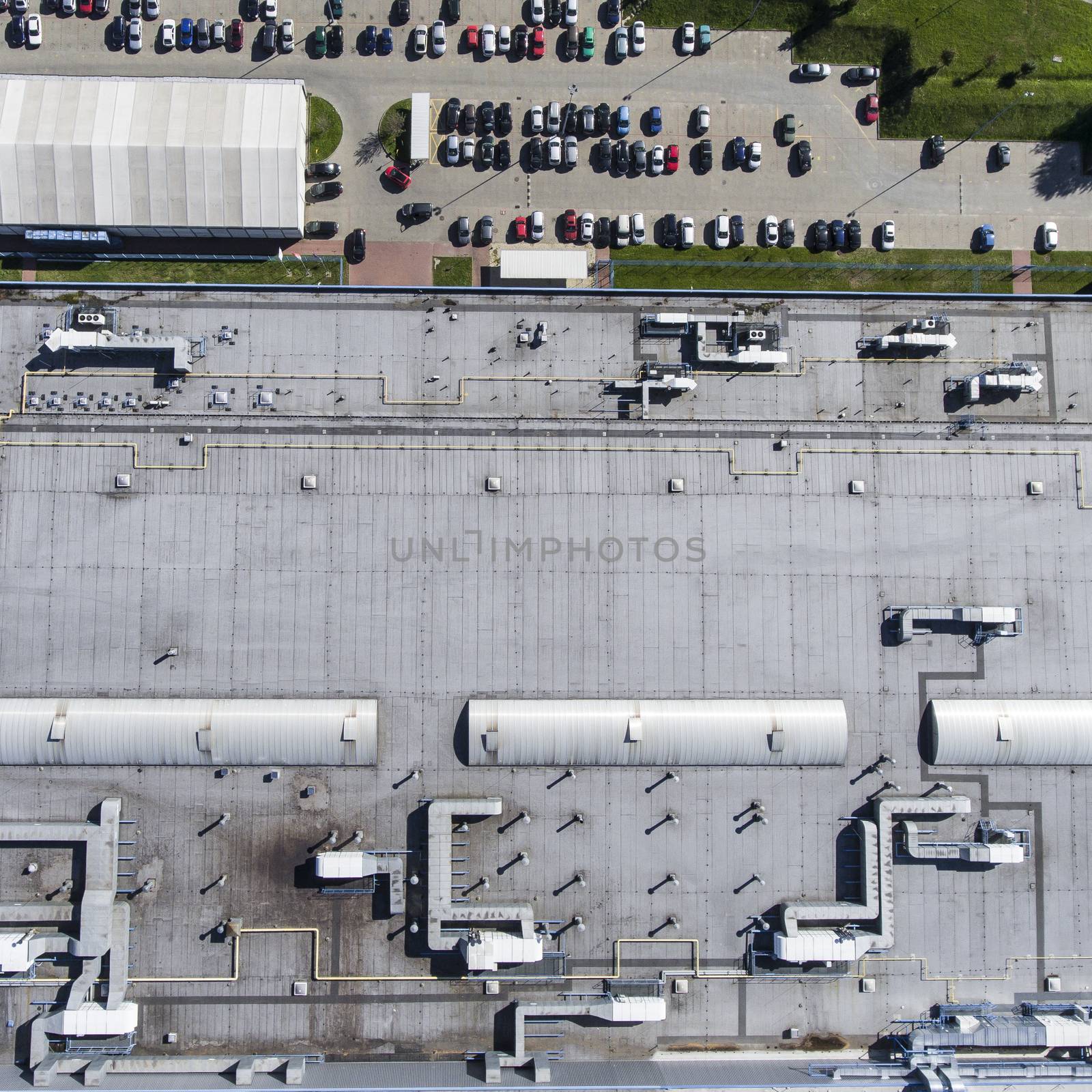 Disribution warehouse roof  from above